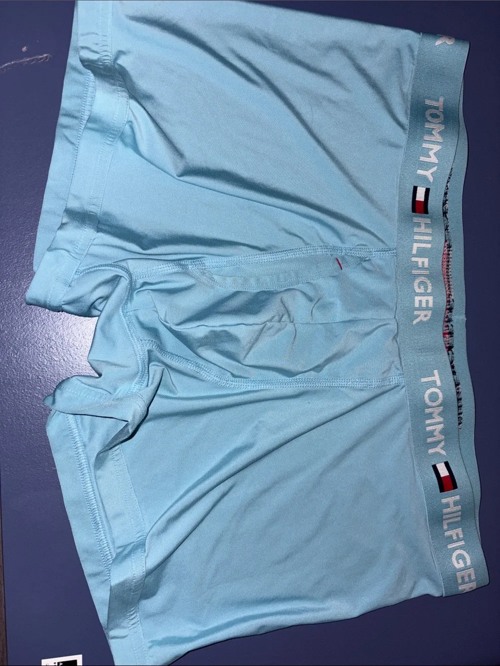 Tommy Hilfiger Light Blue Men’s Boxer Briefs with Branded Waistband